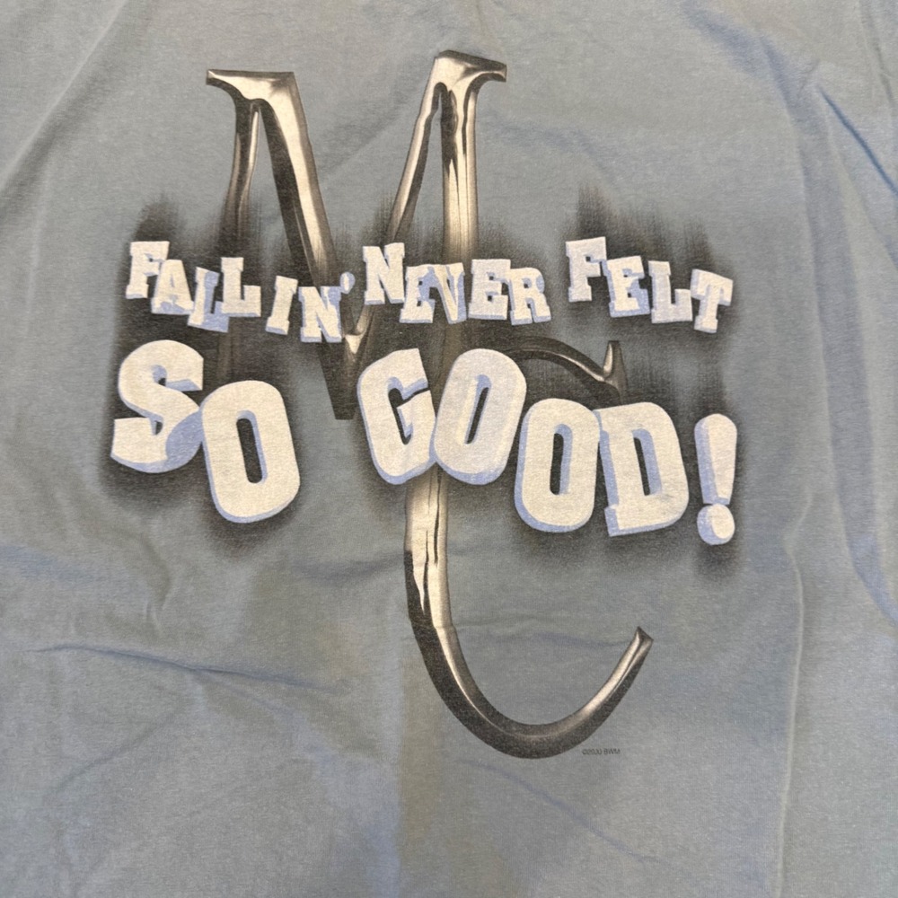Vintage 2000 Mark Chesnutt Fallin Never Felt So Good Blue Graphic T-Shirt XL Men - Picture 7 of 8